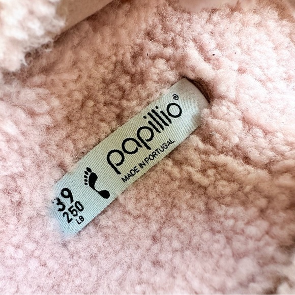 NWT Birkenstock Papillio Arizona Big Buckle Shearling fuzzy sandal pink 39/8 - Picture 11 of 16